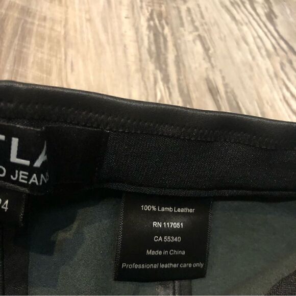 DTLA 100% Lamb Leather Legging Pants Size 24 - Picture 8 of 11